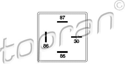 Relay, fuel pump 107 262
