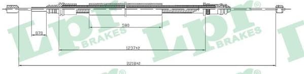 Cable Pull, parking brake C0704B