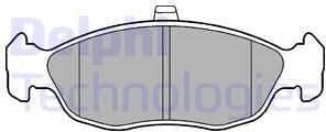 Brake Pad Set, disc brake LP1597