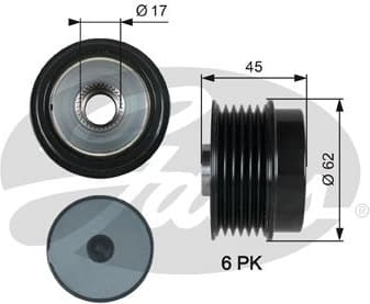 Alternator Freewheel Clutch DriveAlign™ OAP7180