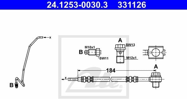 Brake Hose 24.1253-0030.3