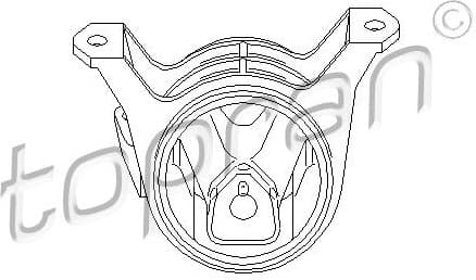 Mounting, engine 207 208