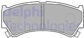 Brake Pad Set, disc brake LP1548