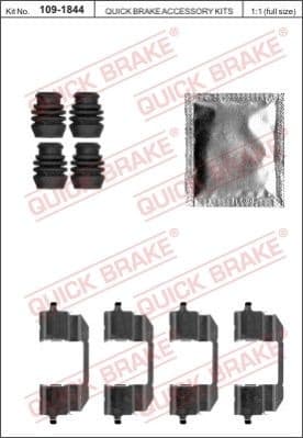 Accessory Kit, disc brake pad 109-1844