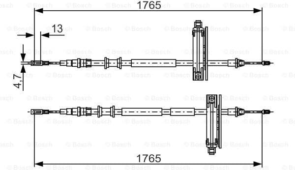 Cable Pull, parking brake 1 987 477 933 - image 4