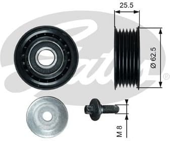 Deflection/Guide Pulley, V-ribbed belt DriveAlign™ T36736