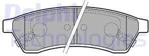 Brake Pad Set, disc brake LP2197