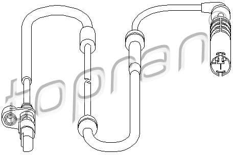 Sensor, wheel speed 501 239