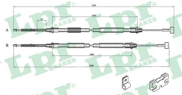 Cable Pull, parking brake C0246B