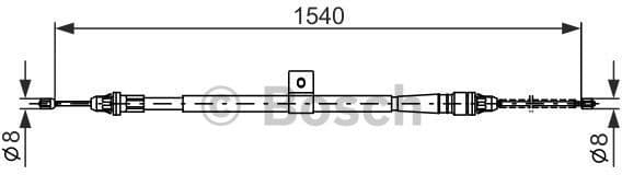 Cable Pull, parking brake 1 987 477 992