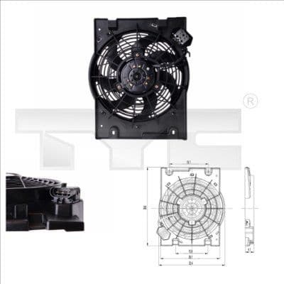 Fan, air conditioning condenser 825-0014