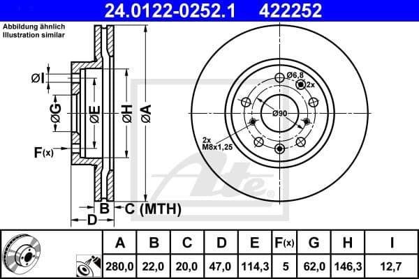 Brake Disc 24.0122-0252.1