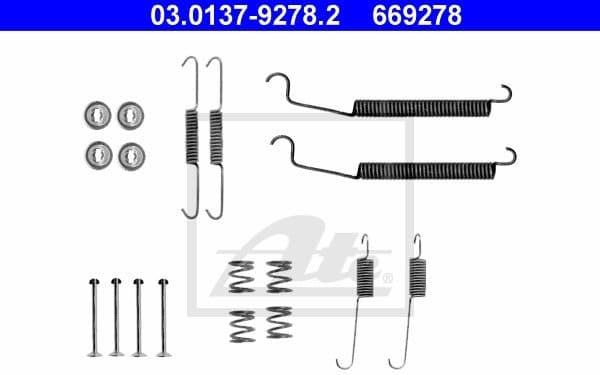 Accessory Kit, brake shoes 03.0137-9278.2