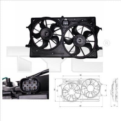 Fan, air conditioning condenser 810-0019