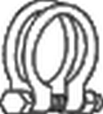 Clamping Piece, exhaust system 250-461