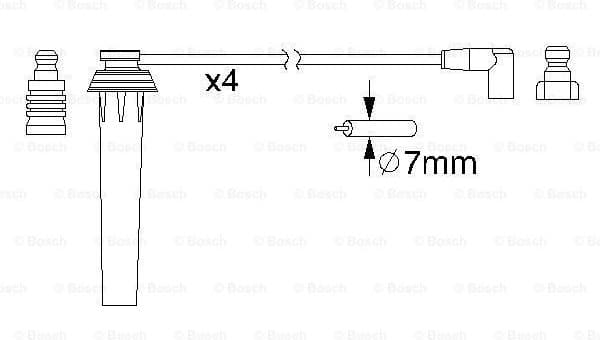Ignition Cable Kit 0986357192 - image 5