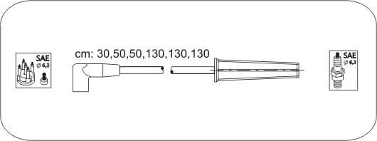 Ignition cable set AM8