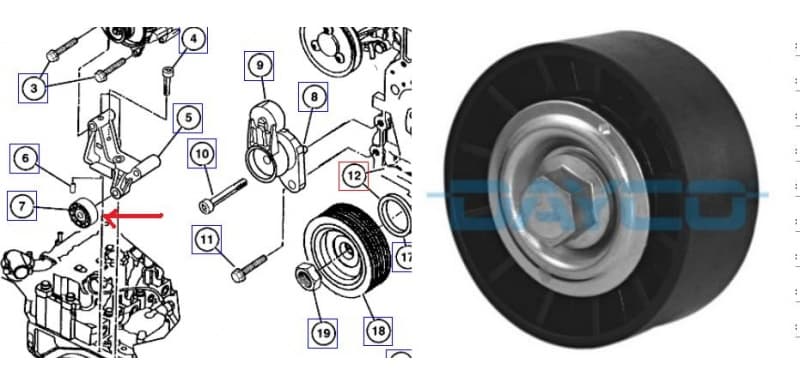 Tensioner belt APV1012 - image 2