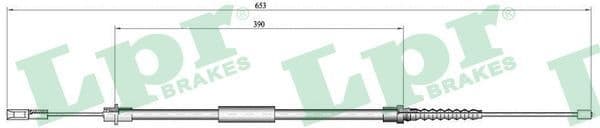 Cable Pull, parking brake C0645B
