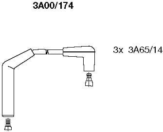 Ignition Cable Kit 3A00/174