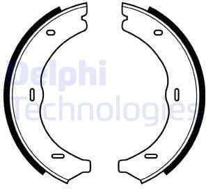 Brake Shoe Set, parking brake LS1967