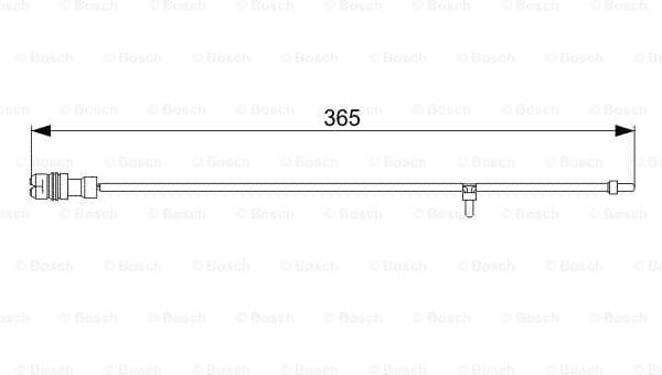 Warning Contact, brake pad wear 1 987 473 040