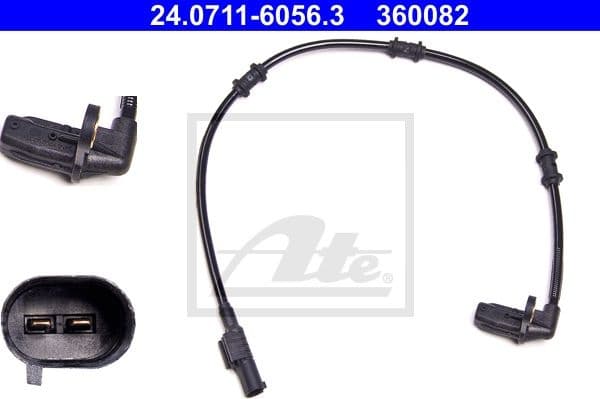 Sensor, wheel speed 24.0711-6056.3