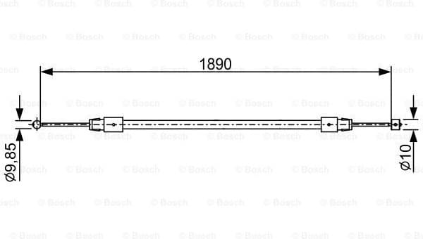 Cable Pull, parking brake 1 987 482 444