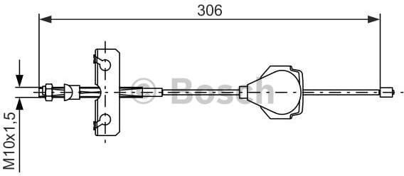 Cable Pull, parking brake 1 987 477 990