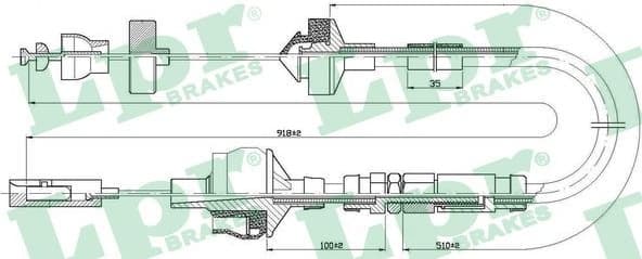 Cable Pull, clutch control C0151C