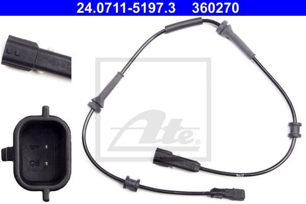 Sensor, wheel speed 24.0711-5197.3