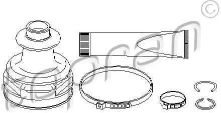 Bellow Kit, drive shaft 301 937