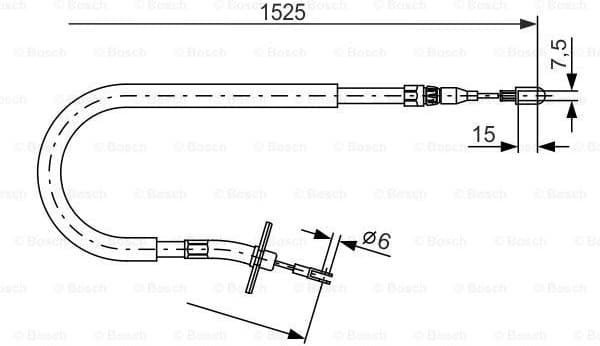 Cable Pull, parking brake 1 987 477 858