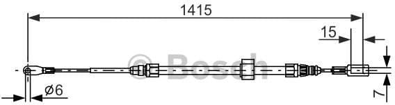 Cable Pull, parking brake 1 987 477 856