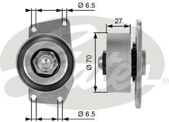 Belt Tensioner, V-ribbed belt DriveAlign™ T38232