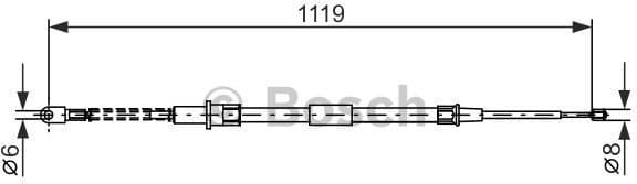 Cable Pull, parking brake 1 987 477 683