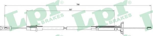 Cable Pull, clutch control C0258C
