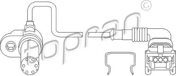 Sensor, camshaft position 501 445