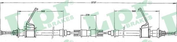 Cable Pull, parking brake C0299B