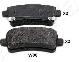 Brake Pad Set, disc brake 51-0W-W06