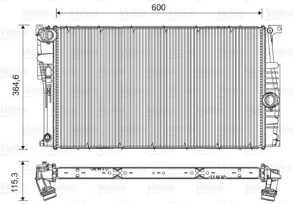 Radiator, engine cooling 735453