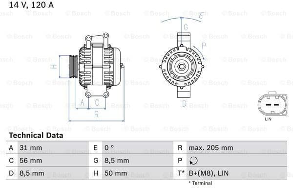 Alternator 0986049010