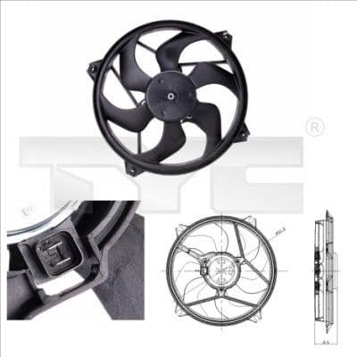 Fan, air conditioning condenser 805-0001