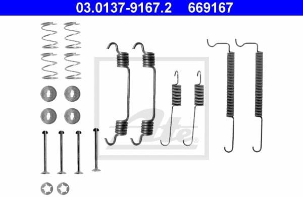 Accessory Kit, brake shoes 03.0137-9167.2