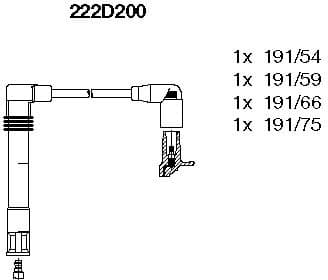 Ignition Cable Kit 222D200