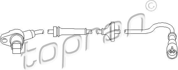 Sensor, wheel speed 110 734