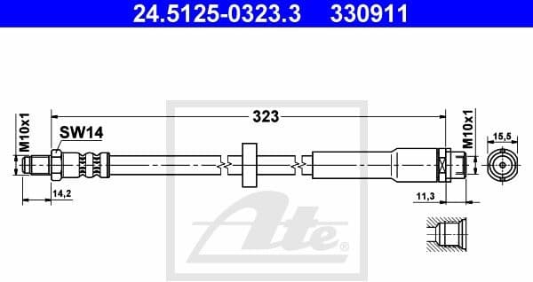 Brake Hose 24.5125-0323.3