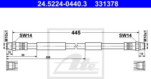 Brake Hose 24.5224-0440.3