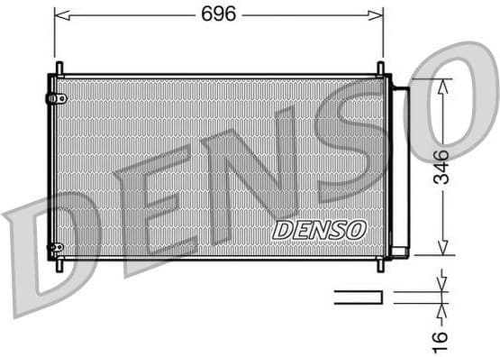 Condenser, air conditioning DCN50022