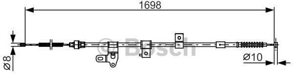 Cable Pull, parking brake 1 987 482 346